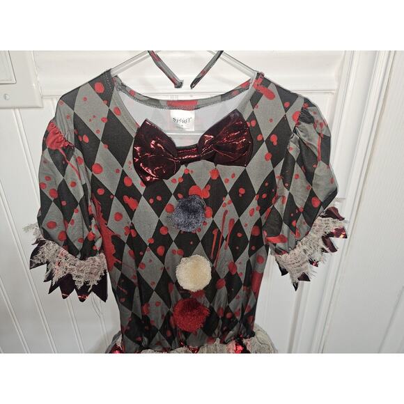Girls Vintage Circus Clown Halloween Costume Spirit Child Size Medium 8-10 NEW - Picture 5 of 11